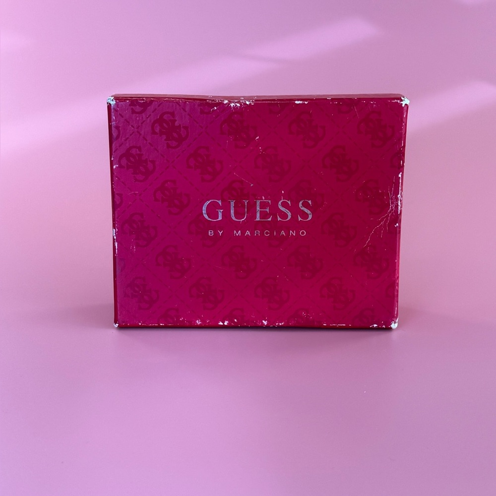 Vintage 2000s Guess By Marciano Monogram Logo Wallet Swag Canvas Y2k Tri-fold